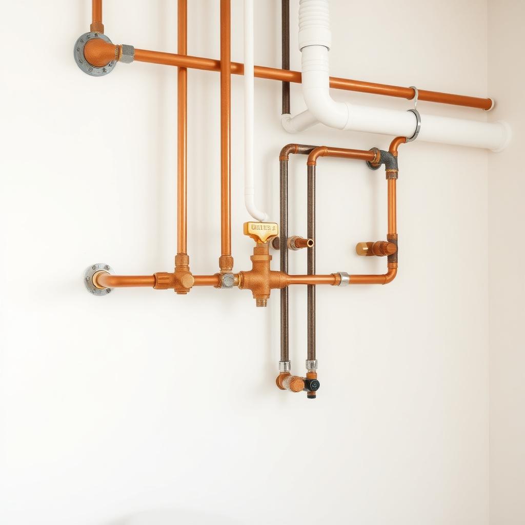 Replaced and re-routed cold and hot supply lines